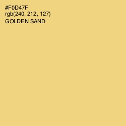 #F0D47F - Golden Sand Color Image