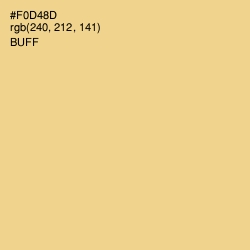 #F0D48D - Buff Color Image