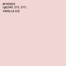 #F0D5D3 - Vanilla Ice Color Image