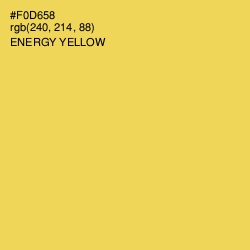#F0D658 - Energy Yellow Color Image