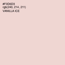 #F0D6D3 - Vanilla Ice Color Image