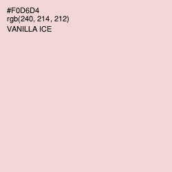 #F0D6D4 - Vanilla Ice Color Image