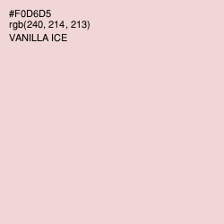 #F0D6D5 - Vanilla Ice Color Image