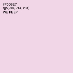 #F0D6E7 - We Peep Color Image