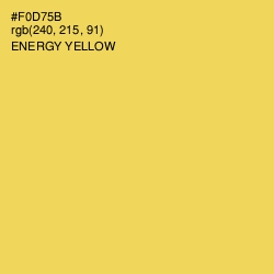 #F0D75B - Energy Yellow Color Image