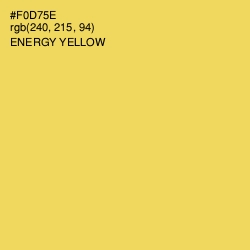 #F0D75E - Energy Yellow Color Image