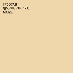 #F0D7AB - Maize Color Image