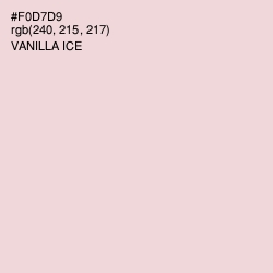 #F0D7D9 - Vanilla Ice Color Image
