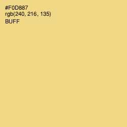 #F0D887 - Buff Color Image
