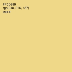 #F0D889 - Buff Color Image