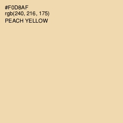 #F0D8AF - Peach Yellow Color Image