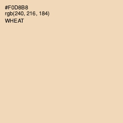 #F0D8B8 - Wheat Color Image