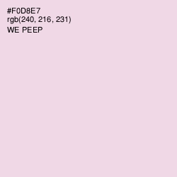 #F0D8E7 - We Peep Color Image
