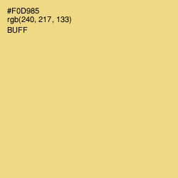 #F0D985 - Buff Color Image