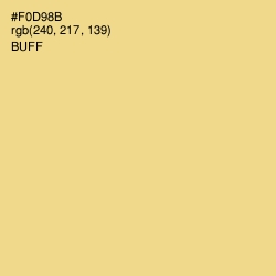 #F0D98B - Buff Color Image