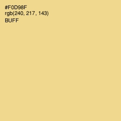 #F0D98F - Buff Color Image