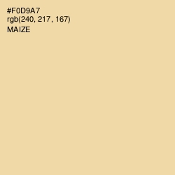#F0D9A7 - Maize Color Image