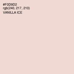 #F0D9D2 - Vanilla Ice Color Image