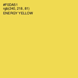 #F0DA51 - Energy Yellow Color Image