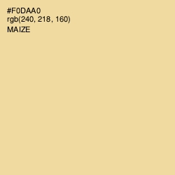 #F0DAA0 - Maize Color Image
