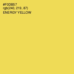 #F0DB57 - Energy Yellow Color Image