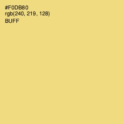 #F0DB80 - Buff Color Image