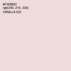 #F0DBDC - Vanilla Ice Color Image