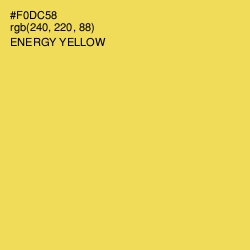 #F0DC58 - Energy Yellow Color Image