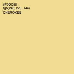#F0DC90 - Cherokee Color Image