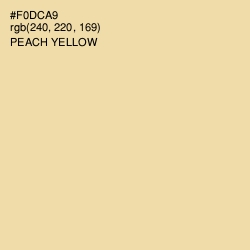 #F0DCA9 - Peach Yellow Color Image