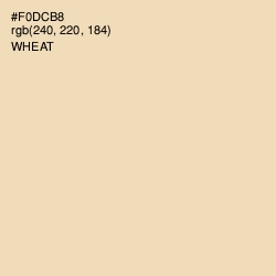 #F0DCB8 - Wheat Color Image