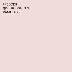 #F0DCD9 - Vanilla Ice Color Image