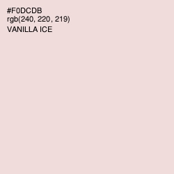 #F0DCDB - Vanilla Ice Color Image
