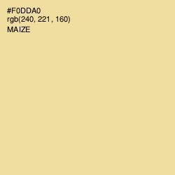 #F0DDA0 - Maize Color Image