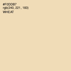 #F0DDB7 - Wheat Color Image