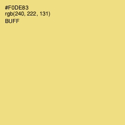 #F0DE83 - Buff Color Image