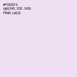 #F0DEF3 - Pink Lace Color Image
