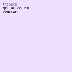 #F0DEFE - Pink Lace Color Image