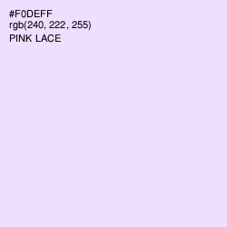 #F0DEFF - Pink Lace Color Image