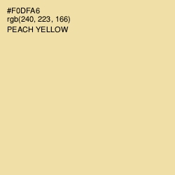 #F0DFA6 - Peach Yellow Color Image