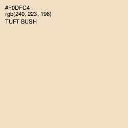 #F0DFC4 - Tuft Bush Color Image