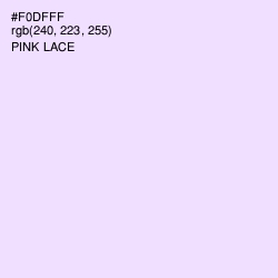 #F0DFFF - Pink Lace Color Image