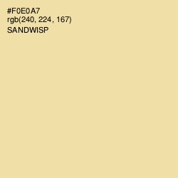 #F0E0A7 - Sandwisp Color Image