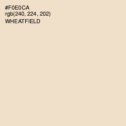 #F0E0CA - Wheatfield Color Image