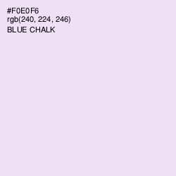 #F0E0F6 - Blue Chalk Color Image