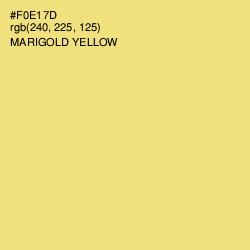 #F0E17D - Marigold Yellow Color Image