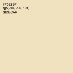 #F0E2BF - Sidecar Color Image