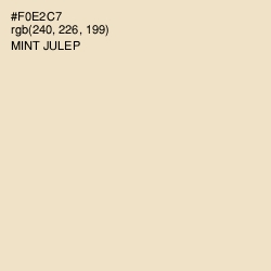 #F0E2C7 - Mint Julep Color Image