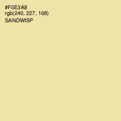 #F0E3A8 - Sandwisp Color Image