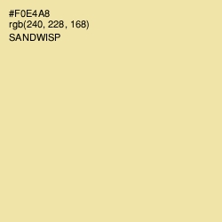 #F0E4A8 - Sandwisp Color Image